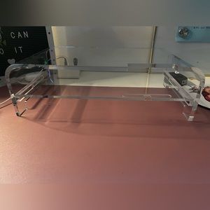 Clear desktop stand